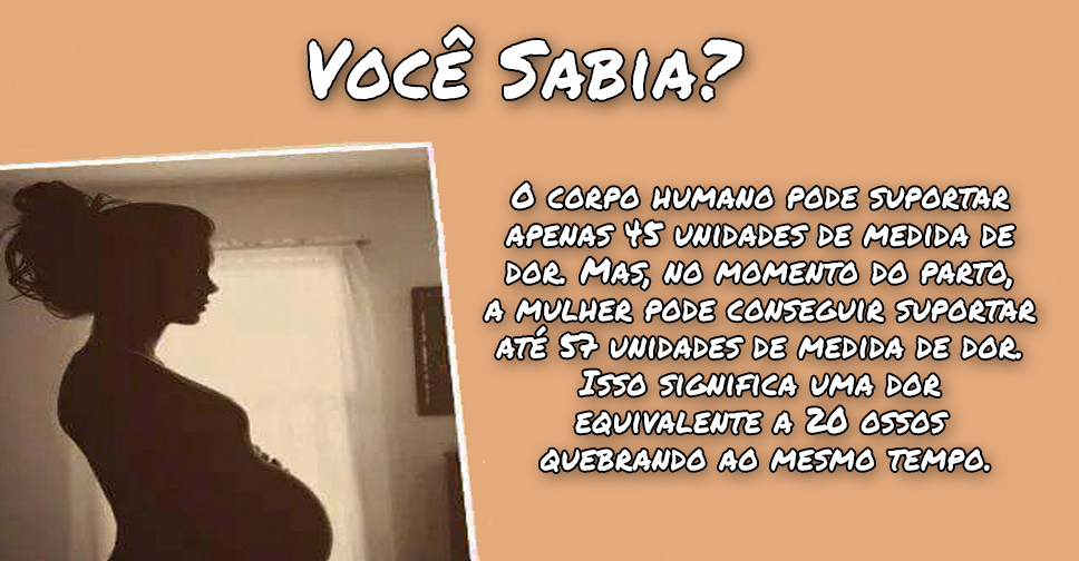 A Dor do Parto É Igual a 20 Ossos Quebrados?